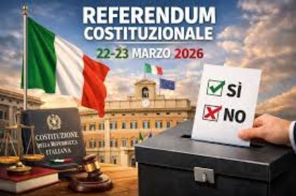 REFERENDUM 22 E 23 MARZO 2026 Voto elettori temporaneamente all'estero