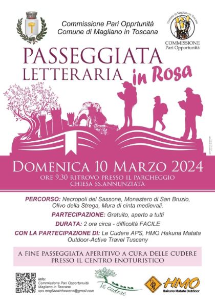 PASSEGGIATA LETTERARIA IN ROSA