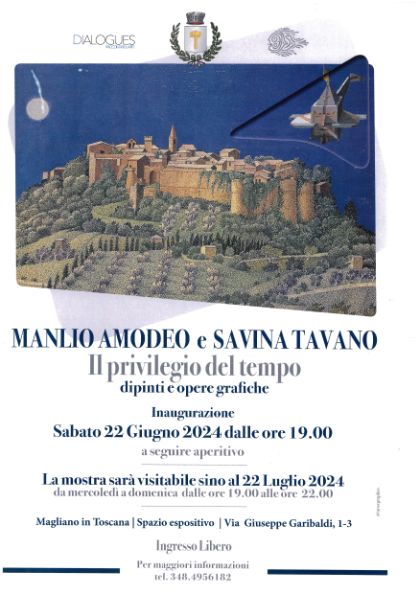 MANLIO AMODEO E SAVINA TAVANO - Il privilegio del tempo - dipinti e opere grafiche MANLIO AMODEO E SAVINA TAVANO - Il privilegio del tempo - dipinti e opere grafiche