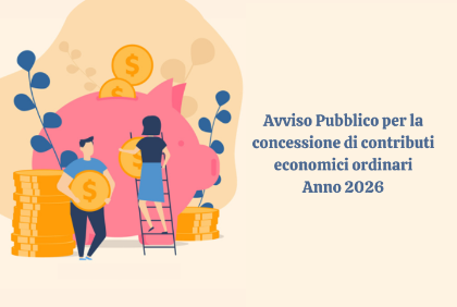 Avviso pubblico per la concessione di contributi economici ordinari – Anno 2026