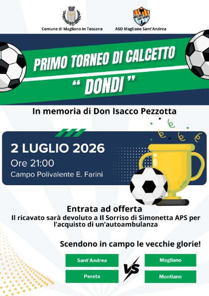 Primo Torneo di Calcetto “Dondi” - In memoria di Don Isacco Pezzotta
