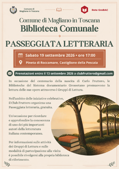 PASSEGGIATA LETTERARIA - FRUTTERO