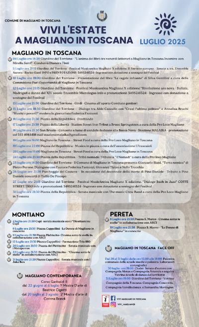 EVENTI LUGLIO 2025 