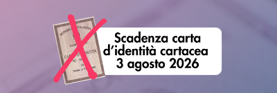 banner AVVISO scadenza carta d'identità cartacea