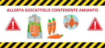 ALLERTA GIOCATTOLO CONTENENTE AMIANTO