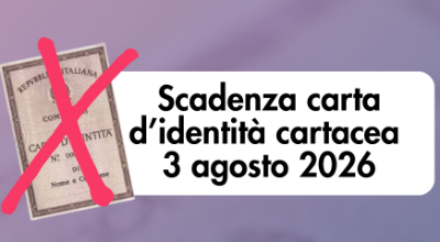 banner AVVISO scadenza carta d'identità cartacea
