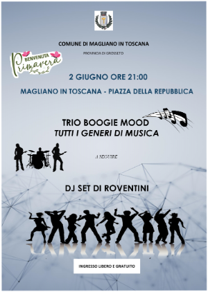 Locandina serata musicale 2 giugno 2023