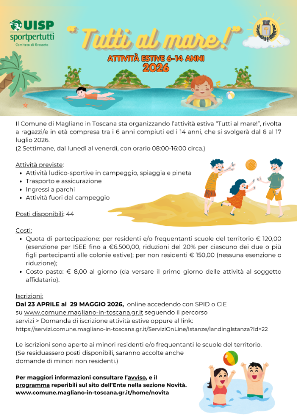 2026 Volantino Tutti al mare!