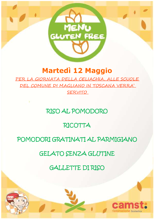 LOCANDINA MENU' GIORNATA CELIACHIA MAGLIANO