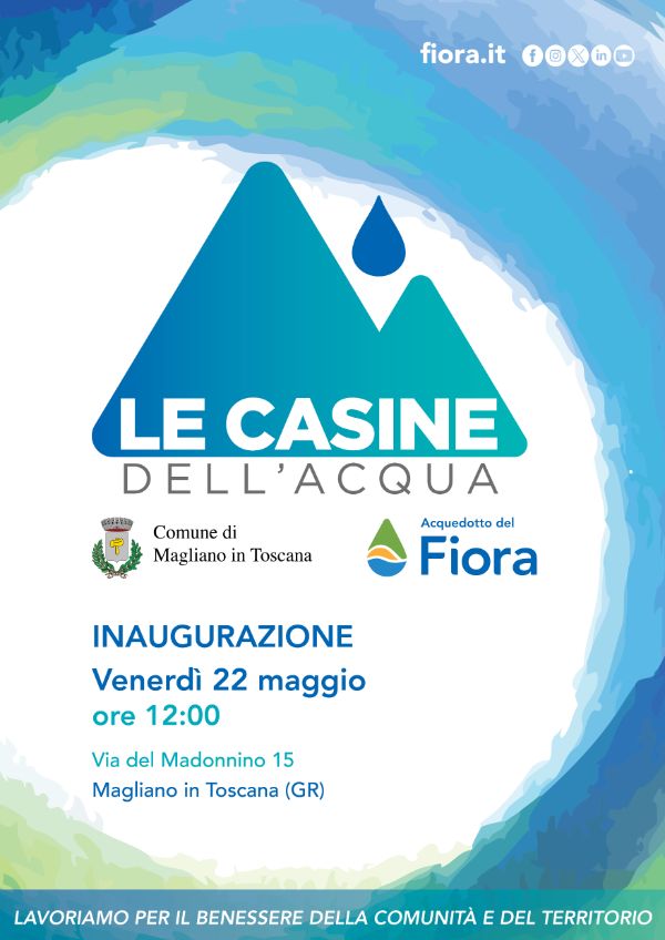 Le casine dell'acqua LOCANDINA magliano 22 maggio